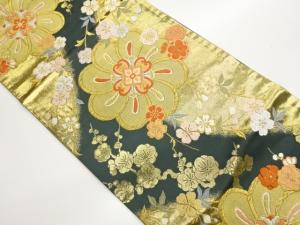 華文に梅尽くし模様織出し袋帯